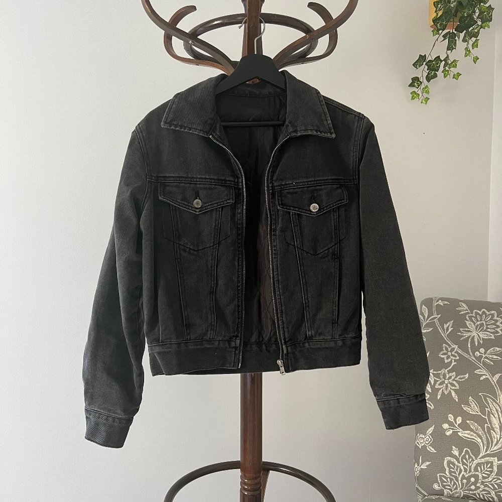 Brandy Melville | Black Jean Jacket